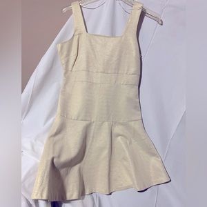 Covington Size 10 White/off white with gold metallic thread woven in